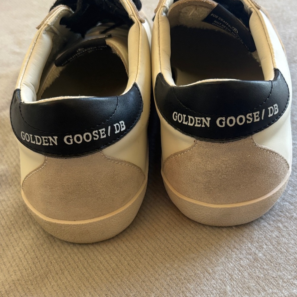 Golden Goose Superstar Sneakers Size 38 US 8 Leather White Gray Black Leapord - Picture 6 of 13